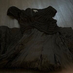 Adrianna Papell Elegant Black Long Sleeve Dress